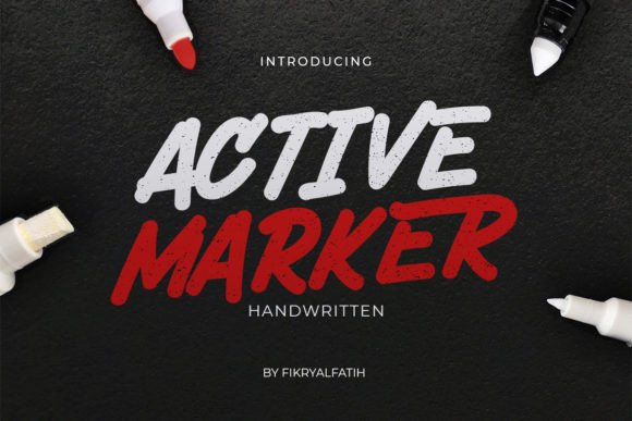 Active Marker: A Handwritten Display Font for Editorial Design
