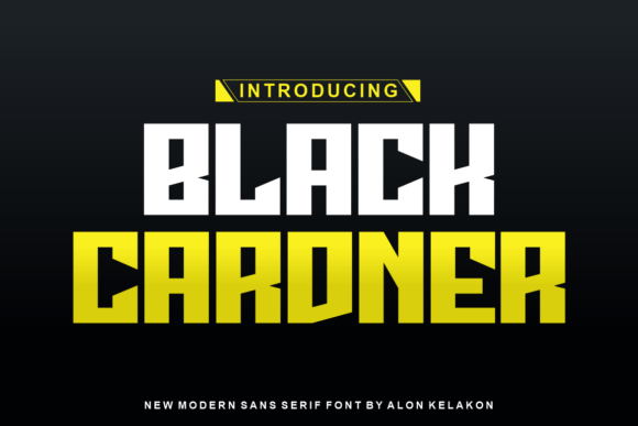 Black Cardner: A Bold Display Font for Campaign Creators