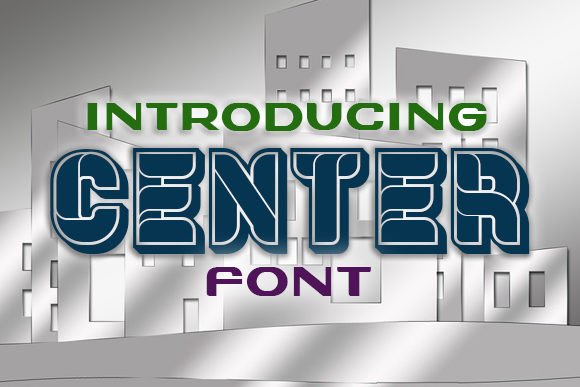 Center: The 3D Font That Elevates Editorial Design