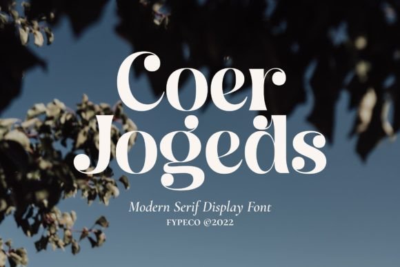 Coer Jogeds: A Serif Display Font for Bold Marketing Visuals