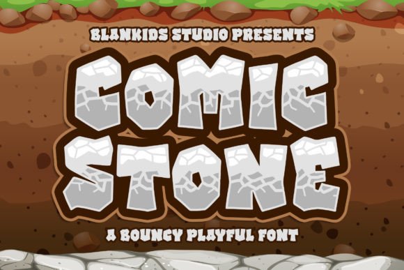 Comic Stone: A Playful Display Font for Small Business Branding