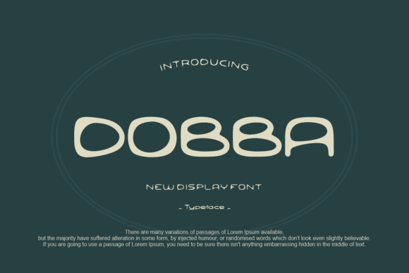 Dobba Display Font: Playful Minimalism for Handmade Products