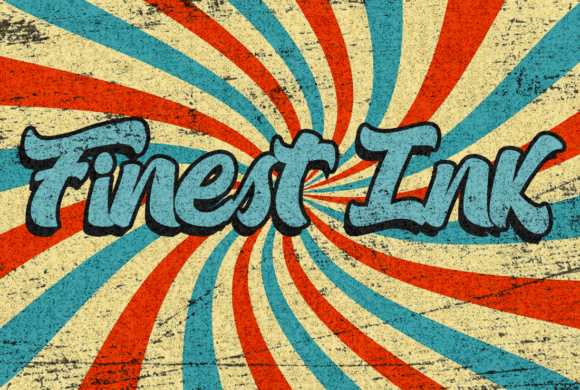 Finest Ink: A Vintage Display Font for Distinct Branding