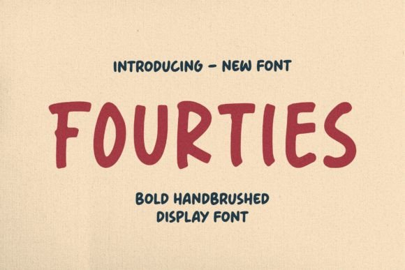 Fourties: A Bold Display Font That Elevates Real Small Business Branding