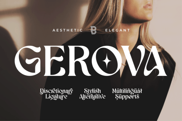 Gerova: A Serif Display Font for Luxurious Editorial Layouts