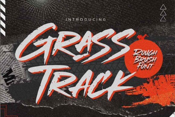 Grasstrack: The Brush Display Font for Editorial Design