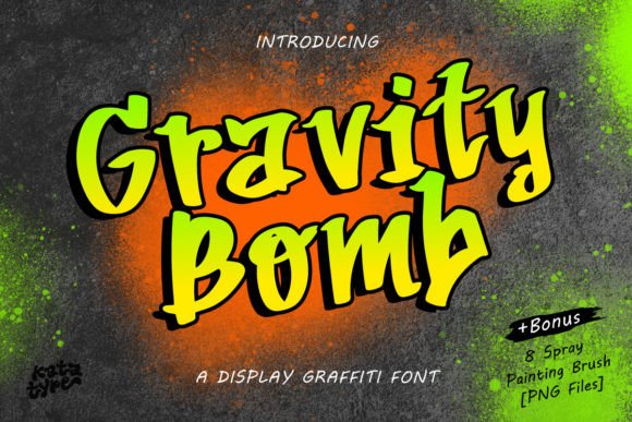 Gravity Bomb Font Brings a Playful Edge to Maker Projects
