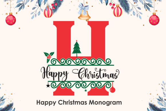 Happy Christmas Monogram: A Sweet Font for Editorial Design