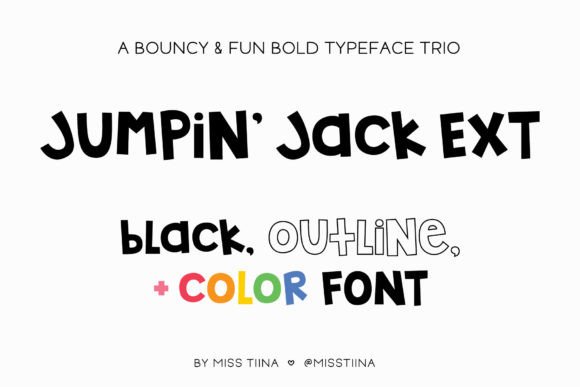 Jumpin Jack Extended: A Playful Display Font for Makers