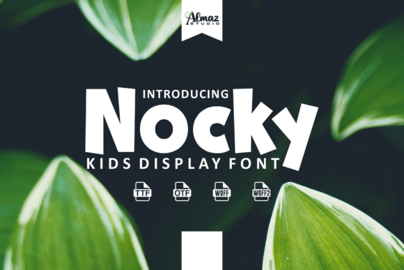 Nocky: A Playful Display Typeface for Childlike Digital Branding