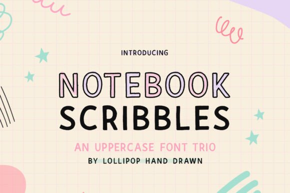 Notebook Scribbles: A Casual Display Font for Editorial Design