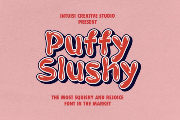 Puffy Slushy: A Playful Font for Crafters and Product Creators