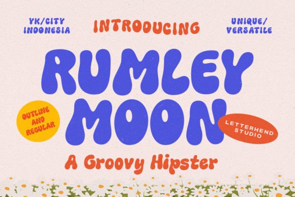 Rumley Moon: A Groovy Display Font for Makers