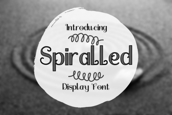 Spiralled: A Chic Display Font for Handmade Products