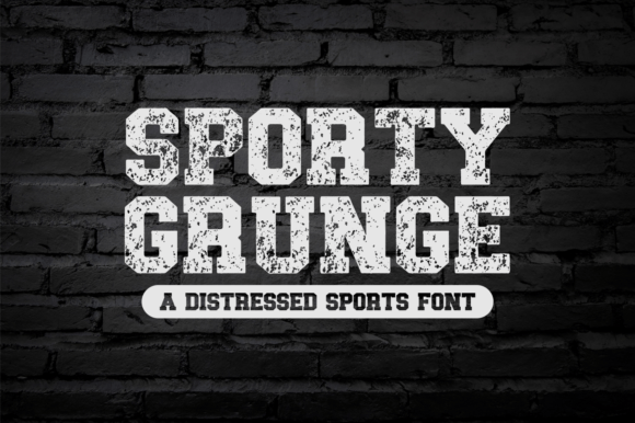 Sporty Grunge: The Distressed Display Font for Bold Craft Projects