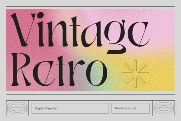 Vintage Retro Font Review for Handmade Product Design