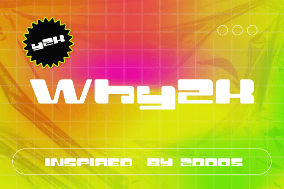 Why2k: A Retro Display Font for Crafty, Bold Branding